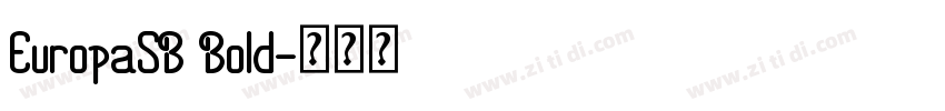 EuropaSB Bold字体转换